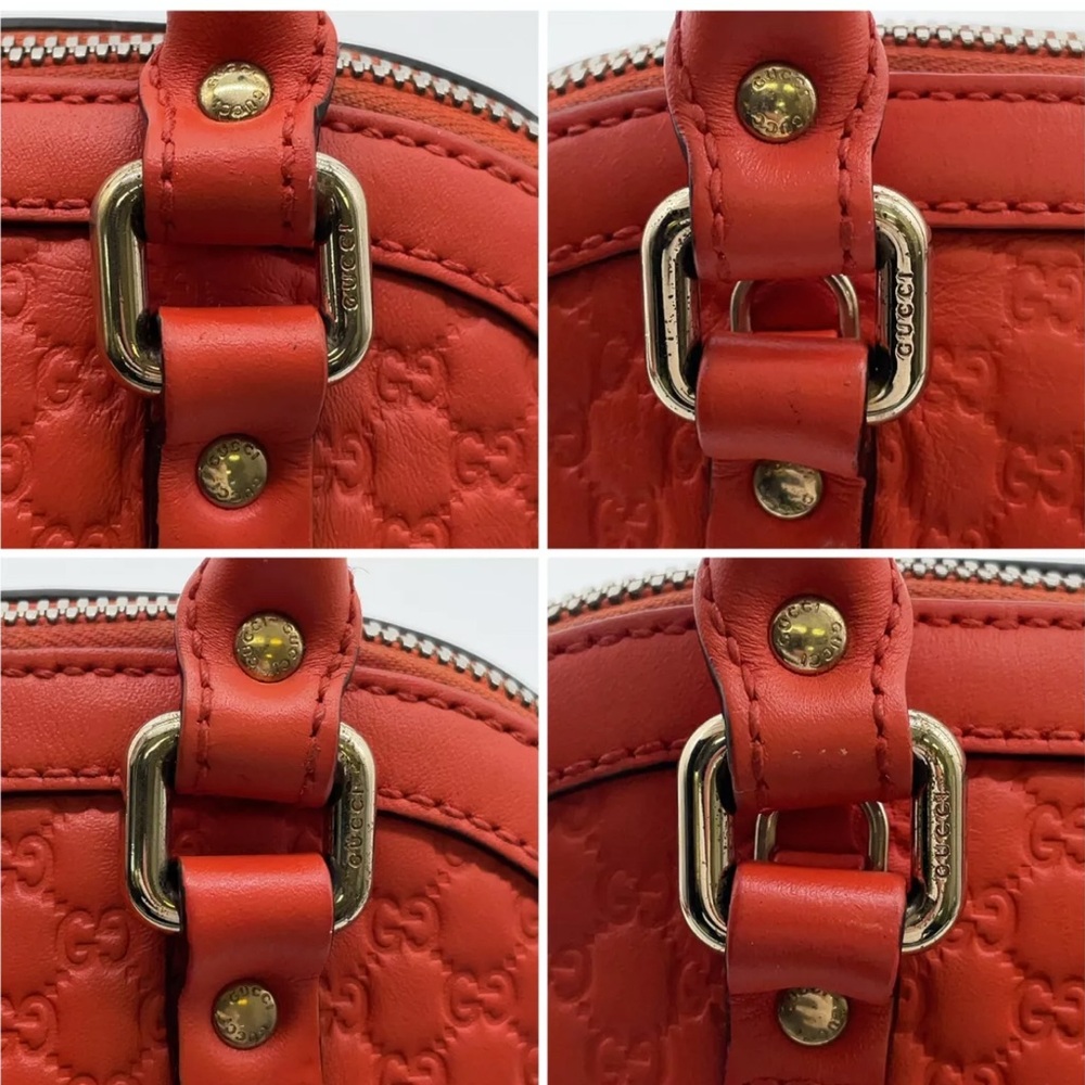 Authentic Gucci GG Micro Shimmer Orange  Mini Handbag 2way CrossbodyBag - Picture 14 of 17